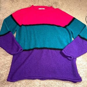 Vintage color block sweater 😍
